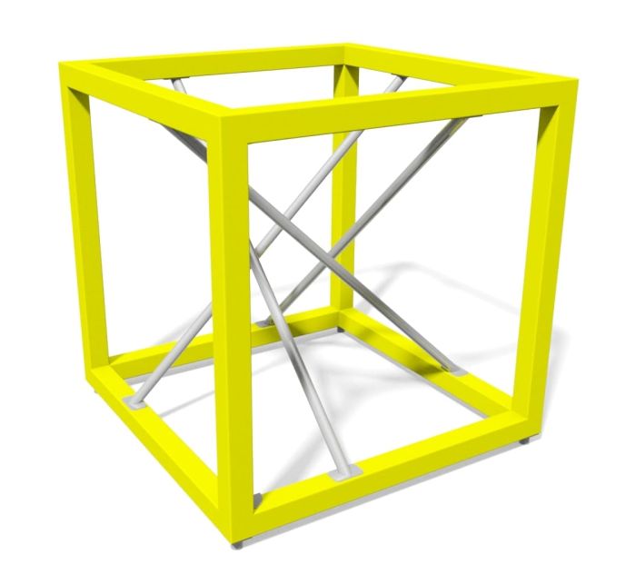 Lekeapparat Box modell 1 - Metall -Gul - Sommerbutikken.no