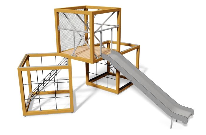 Lekeapparat Box modell 2 - Lys limtre i furu - Sommerbutikken.no