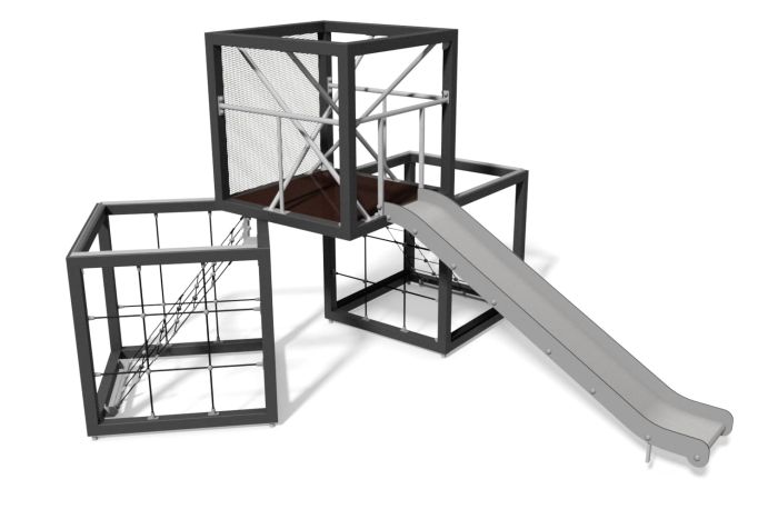 Lekeapparat Box modell 2 - Metall -Antrasitt - Sommerbutikken.no