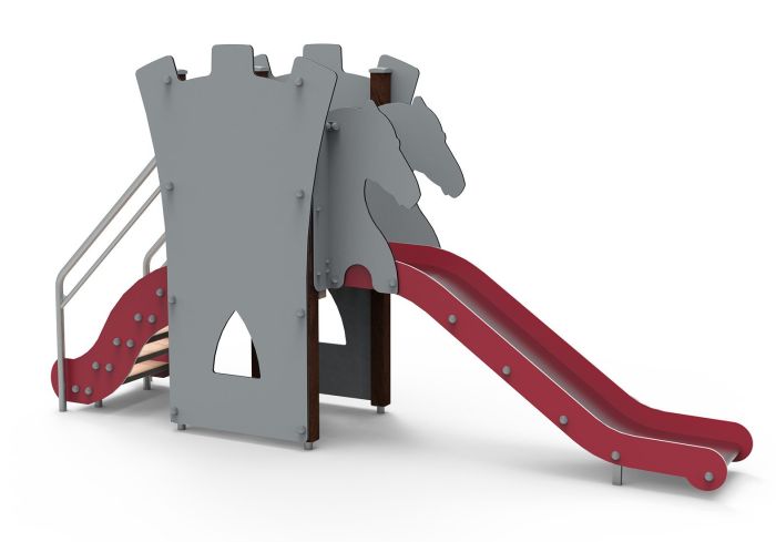 Leketårn Ridderhest - Treverk -rød - Sommerbutikken.no