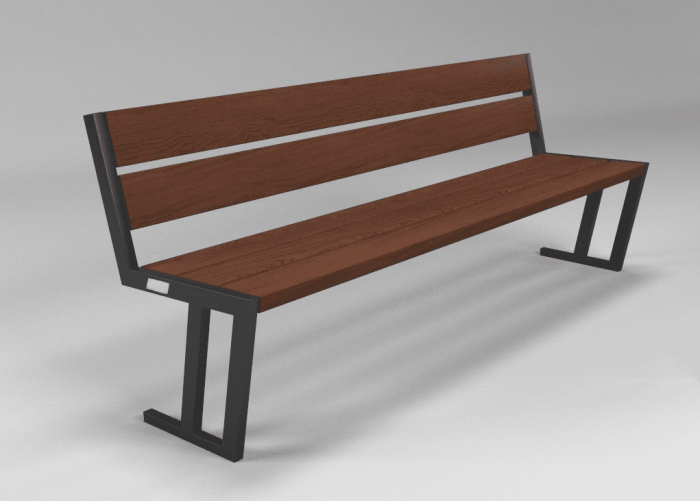 Parkbenk EV-100 MWS - Sommerbutikken AS