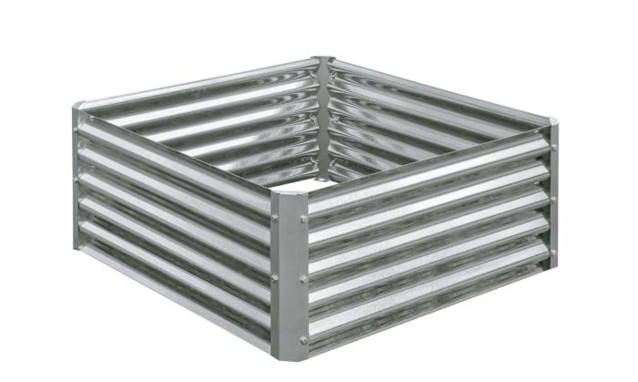 plantekasse i galvanisert stål 91x91cm - Sommerbutikken.no