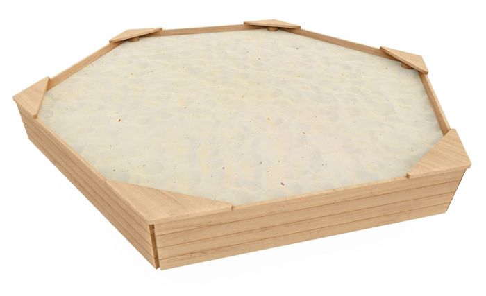 Sekskantet sandkasse Robinia - Sommerbutikken.no