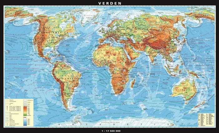 Skolekart verdenskart - Sommerbutikken.no