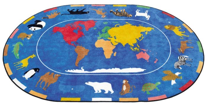 Sommerbutikken.no - Dyr i verden 200 x 300cm.