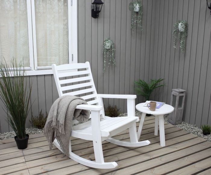 Sommerbutikken.no - Gyngestol Soltun hvit 