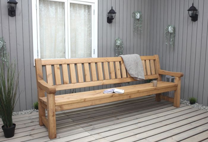 Sommerbutikken.no - Hagebenk Grenen 244cm 