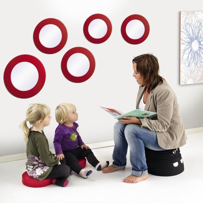 Sommerbutikken.no - Speil røde 5 stk