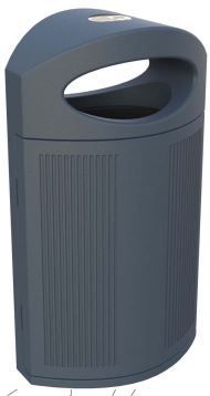 Sommerbutikken AS - Avfallsbeholder plast Ibiza 80 Liter