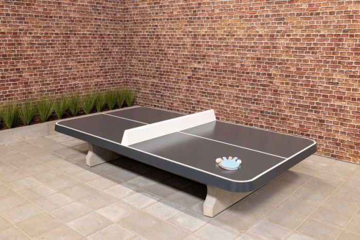 Sommerbutikken AS - Lavt Bordtennisbord HeBlad Antrasitt