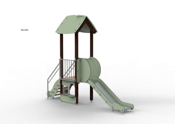 Lekeapparat Patrick i treverk Pastellgrønn farge