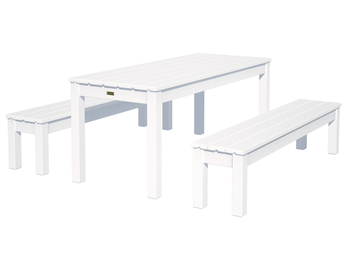 Sommerbutikken AS - Hagemøbelsett Sanne 180cm hvit farge