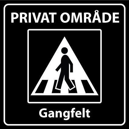 Sommerbutikken AS - Privatrettslig skilt - Gangfelt