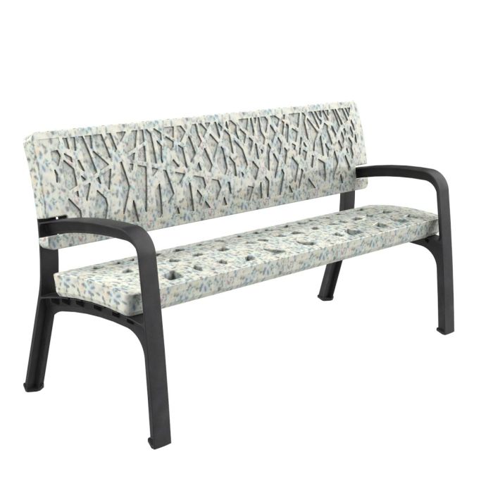 Sommerbutikken AS - Parkbenk Solidum C-1018-Plast Ocean