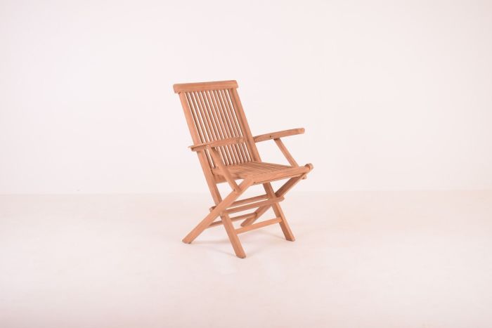 Sommerbutikken AS - Sammenleggbar Hagestol Teak armlene