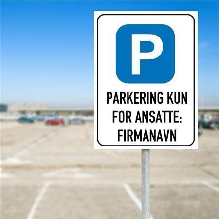 Sommerbutikken AS - Skilt - Parkering Tillatt