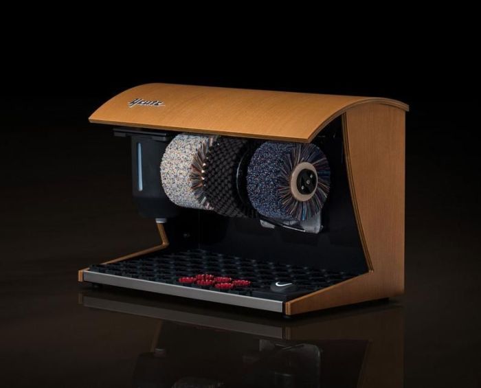 Sommerbutikken AS - Skopussemaskin Lys valnøtt