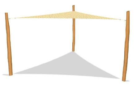 Sommerbutikken AS - Trekantet Solseil Robinia