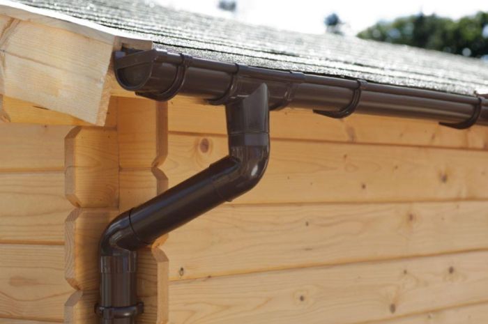 Takrenne stål med nedløp for flatt tak - Sommerbutikken.no