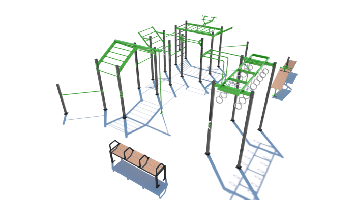 WO 0801B COLORADO PARK - Utendørs treningspark - Sommerbutikken.no