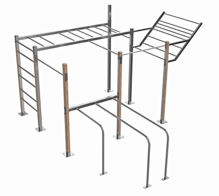 WOS 102 WOOD ATLANTA - Utendørs treningspark - Sommerbutikken.no